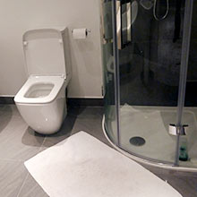 En-suite bathroom in loft conversion, Blackheath, south London
